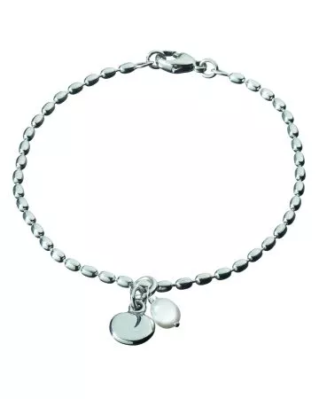 Kalevala Twinflower -armband 20.5cm (vit) 2565402-1