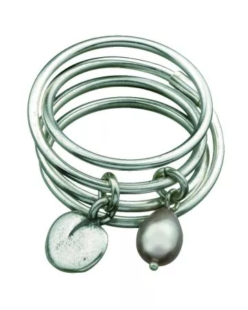 Kalevala Koru Vanamo -sormus (vaal.pun) 2465400HE