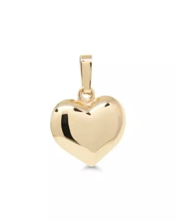 Kultainen sydänriipus 12 mm