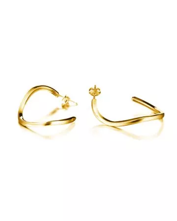 Lumoava Aaria korvakorut, kullatut L64240900000