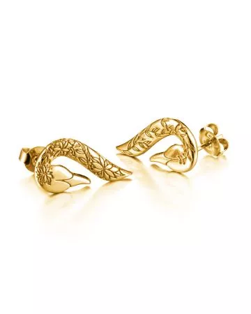 Lumoava Swans Earrings, gilt L64240800000