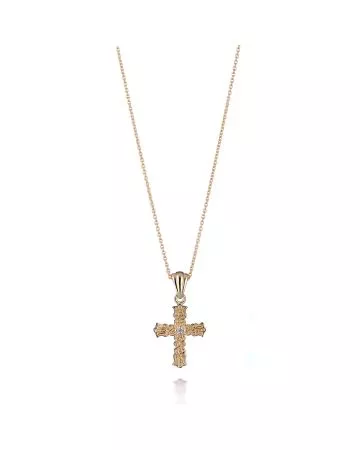 Lumoava Metsäkukkia ristikaulakoru 14K L70230200000