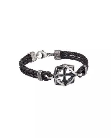 Lumoava Soturi -rannekoru (21cm) musta L53200496210