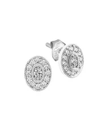 Sandberg Flower Field Diamond Earrings M-805w
