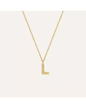 Mockberg Petite Stone Letter, L kaulakoru MB0082