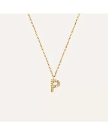 Mockberg Petite Stone Letter, P kaulakoru MB0086