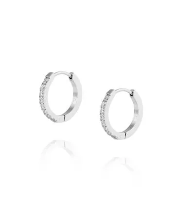 Mockberg Shiny Silver Earrings MO294