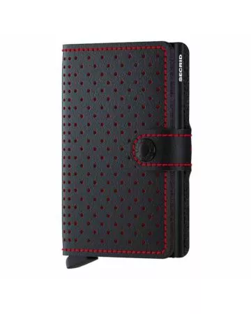 Secrid Miniwallet Perforated MPF-BLACK-RED-1