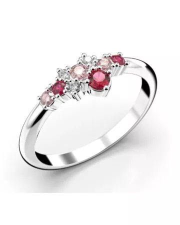 Festive Nelly Pink timanttisormus 14-609-019P-VK-HSI1-4