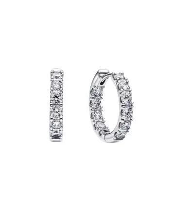 Pandora Sparkling Row Eternity Hoop Earrings 293002C01