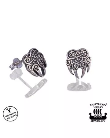 Northern Viking Jewelry Karhun Käpälä -korvakorut NVJKK024