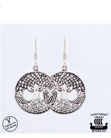 Northern Viking Jewelry Elämän Puu -korvakorut NVJKK025