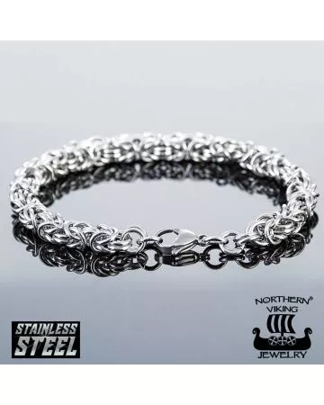 Northern Viking Jewelry Kuningasketju -rannekoru NVJRA003