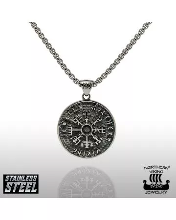 Northern Viking Jewelry Vegvisir -kaulakoru NVJRS070
