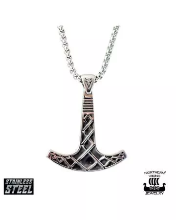 Northern Viking Jewelry Ukko's Hammer By Johan Thorolf -kaulakoru  NVJRS049 50cm