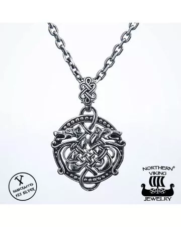 Northern Viking Jewelry Knotwork Dragon -riipus NVJ-H-RS032