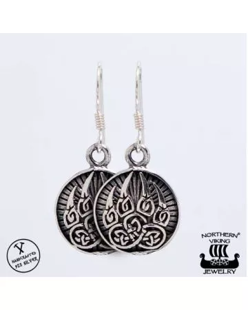 Northern Viking Jewelry Karhun Käpälä -korvakorut NVJKK026