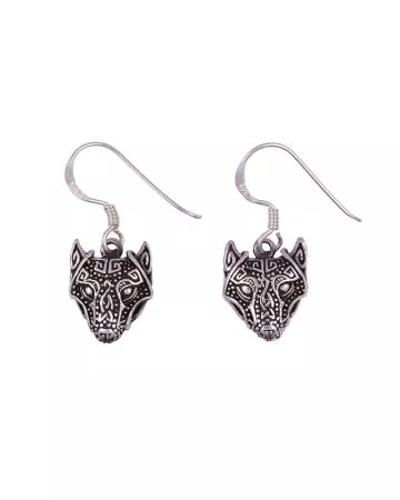Northern Viking Jewelry Guardian Wolf korvakorut NVJKK029