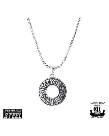 Northern Viking Jewelry Riimukiekko-kaulakoru (50cm) NVJRS005