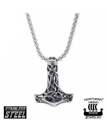 Northern Viking Jewelry Celtic Knot Thorin vasara kaulakoru 50 cm NVJRS013