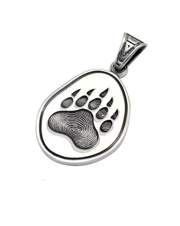 Northern Viking Jewelry Bear Paw Amulet kaulakoru 50 cm NVJRS144
