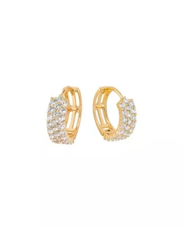 Hopeiset korvakorut, kullattu ORZ00099-AU