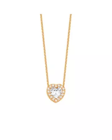 Gold Heart Necklace P 1811