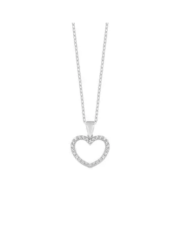 Valkokultainen sydänriipus P 3176