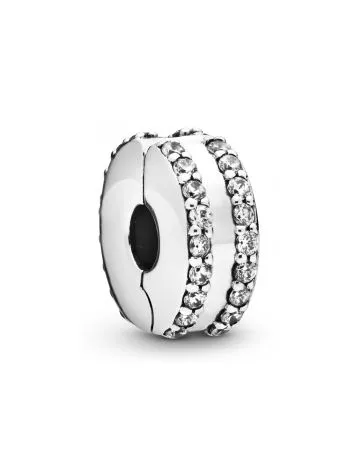 Pandora Double Lined Pavé Clip -lukkohela 798422C01-1