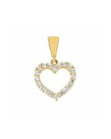 Kultainen sydänriipus 10 x 11 mm PP1851-01