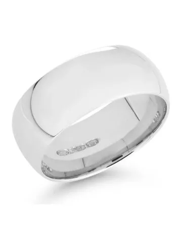 Valkokultainen kihlasormus 8 mm PVOPP-8-1