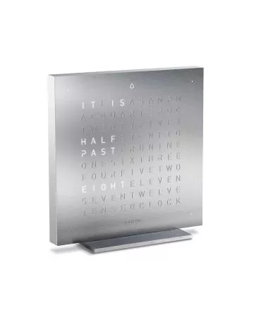 QLOCKTWO Classic Touch Stainless Steel ENG T4SENSS