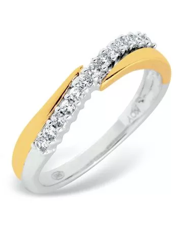 Beat of Love -timanttisormus R-1361DYW-15-0-3