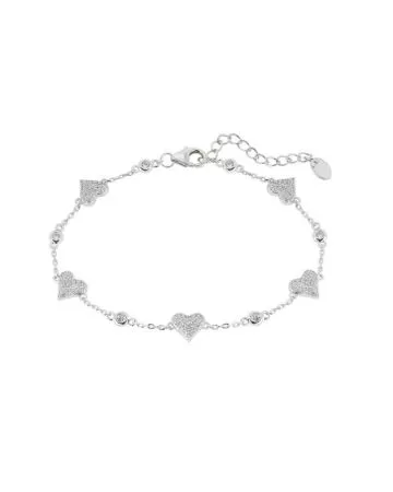 Hopeinen rannekoru 16 + 3 cm BRZ00047-RH