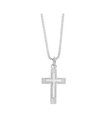 Valkokultainen ristiriipus RC0001 WG 375