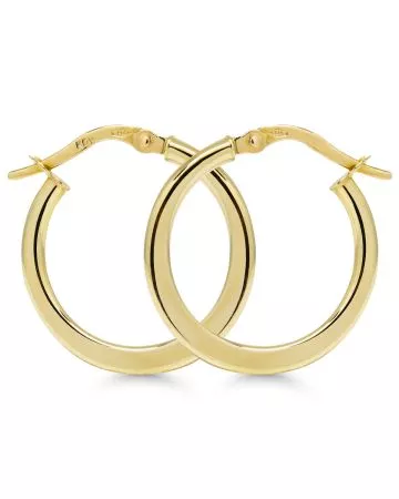 Kultaiset rengaskorvakorut RI-ORSC1-2,5x20mm