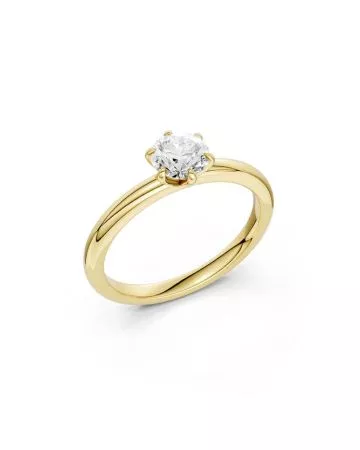 Brilliant Star diamond ring / lab-grown diamond  RS07711 YG 0.5CT