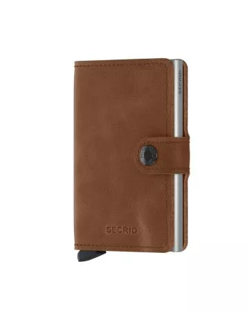 Secrid Miniwallet Vintage Cognac Silver MV-COGNAC-SILVER