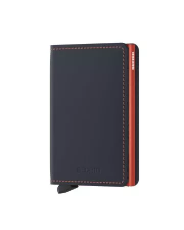 Secrid Slimwallet Matte Night Blue & Orange SM-NIGHT-BLUE & ORANGE