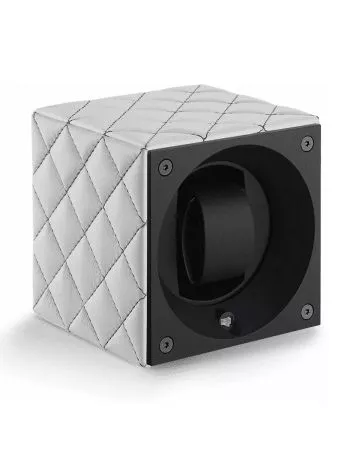 SwissKubik Masterbox Couture White Leather kellonpyöritin SK01.CV.COUT.BLANC C/GRIS