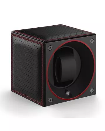 SwissKubik Masterbox Leather Racing Red kellonpyöritin SK01.CV.RC.ROUGE