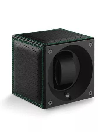 SwissKubik Masterbox Leather Racing Green kellonpyöritin SK01.CV.RC.VERT