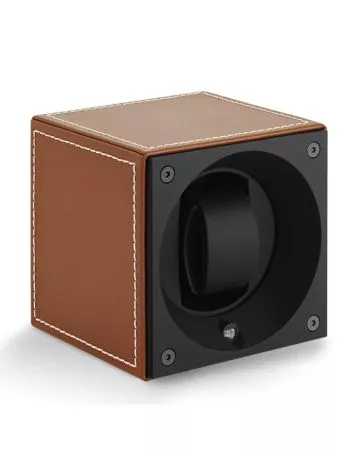 SwissKubik Masterbox Leather Cognac kellonpyöritin SK01.CV002