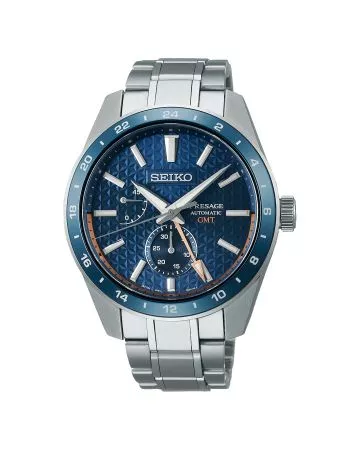 Seiko Presage Automatic Sharp Edged GMT Aitetsu SPB217J1-1
