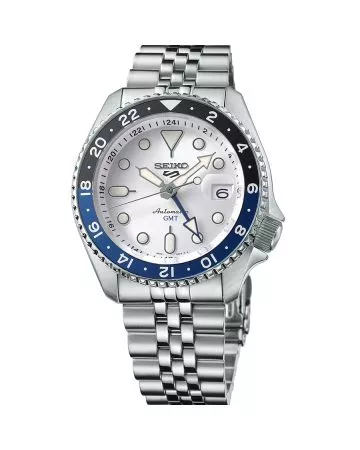 Seiko 5 Sports SKX GMT "Sky Blue Silver Cloud" Automatic SSK033K1-1