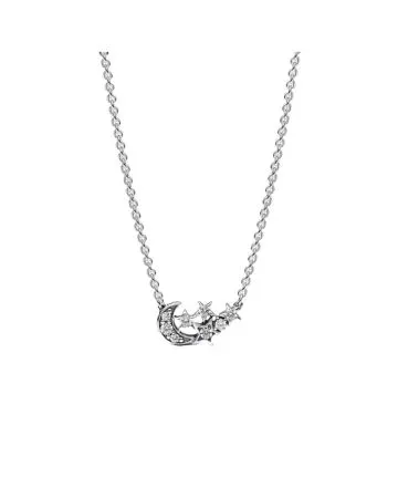 Pandora Sparkling Moon & Star Collier Necklace 45 cm 392991C01