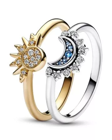 Pandora Celestial Sparkling Sun and Moon sormussetti -1