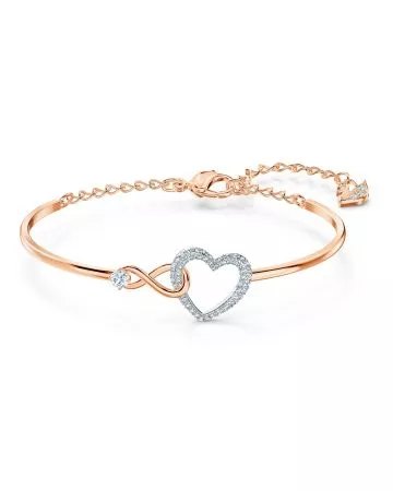 Swarovski Infinity Heart Bangle -rannekoru 5518869-1