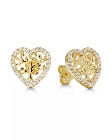 Tree of Life Earrings, Gold-plated BOL-E1903ZGP