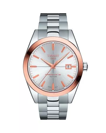 Tissot Gentleman Powermatic 80 Silicium Solid 18K Gold Bezel T927.407.41.031.00